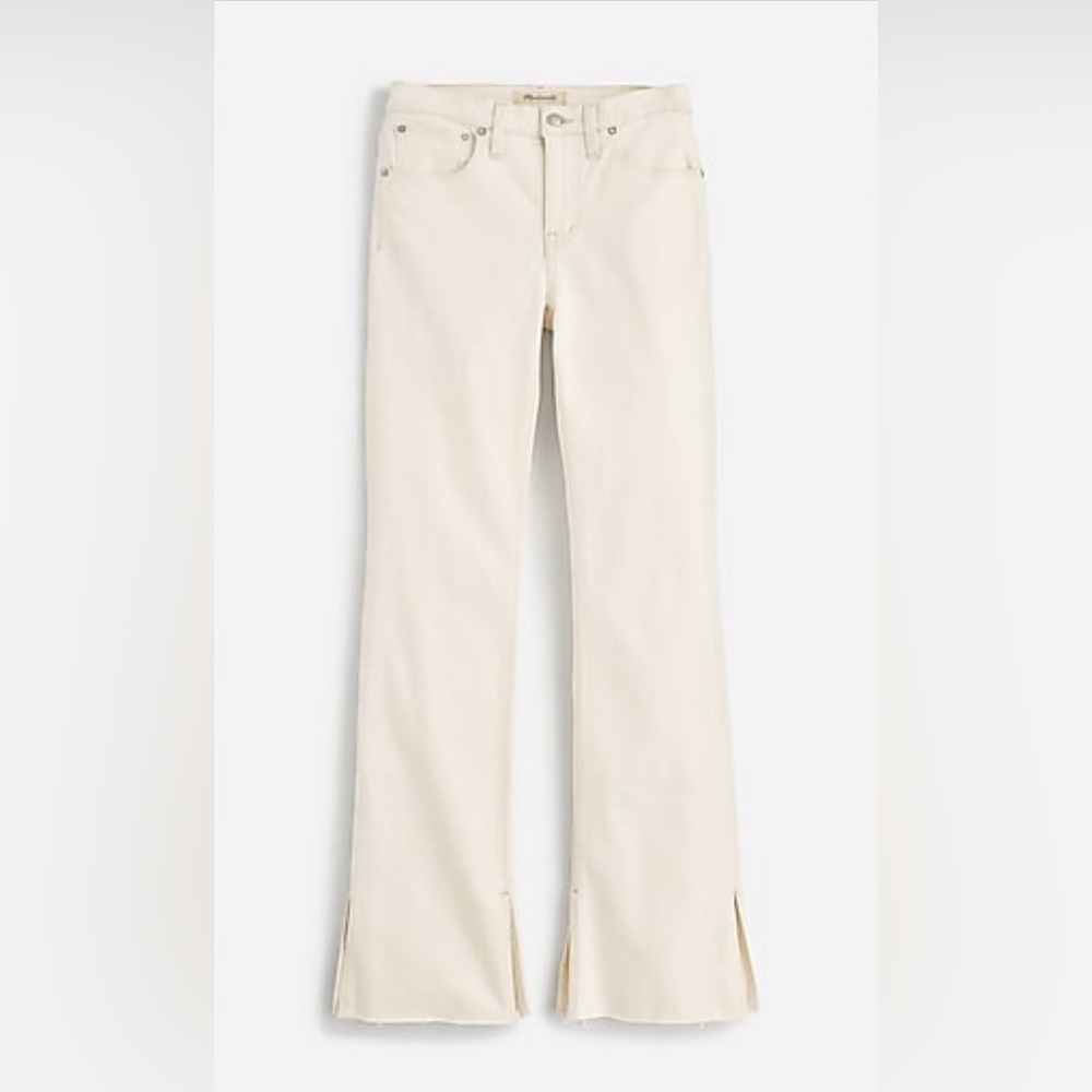 Madewell Kick Out Full-length Jeans in Vintage Canvas Raw Hem Edition NWT W 27